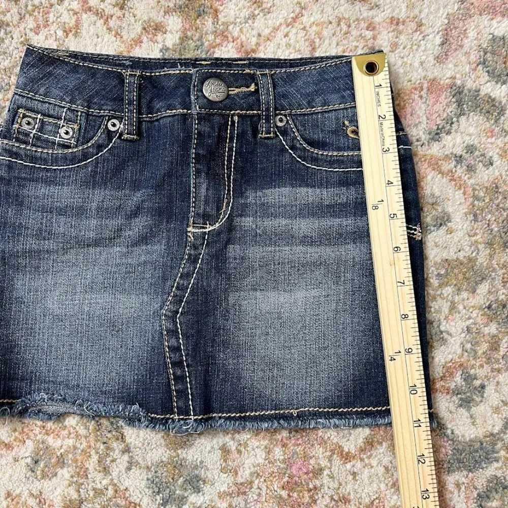 Justice Jean Skirt Skort Denim Girls Size 8S